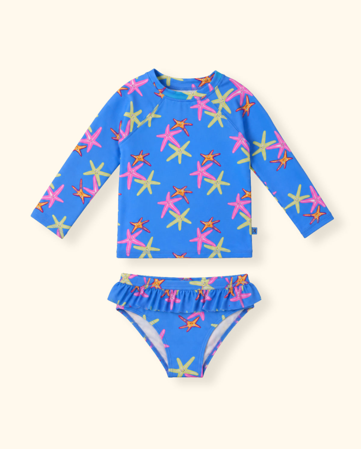 Splash Happy Rashie and Pant Set | Periwinkle Starfish Print | Bambi ...