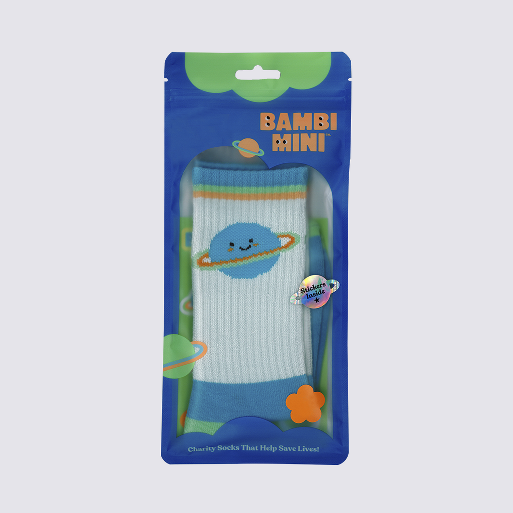 Bambi Mini Co. x Charity Super Socks - Planet (Youth 5-8yrs)