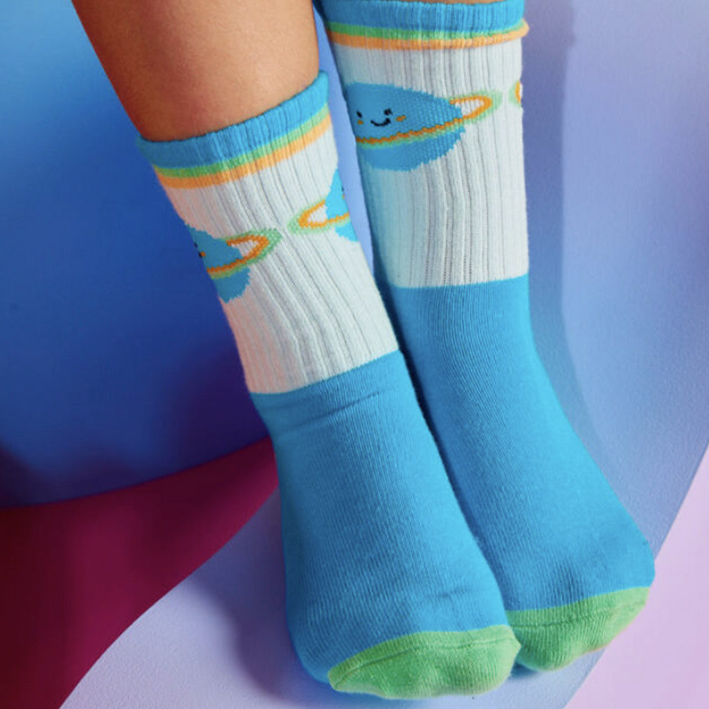 Bambi Mini Co. x Charity Super Socks - Planet (Teen 9-12yrs)