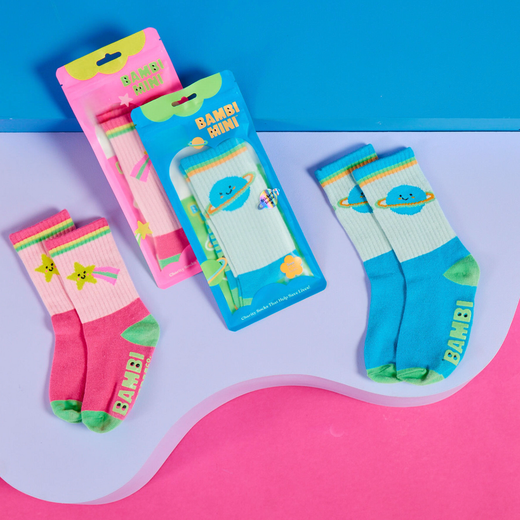 Bambi Mini Co. x Charity Super Socks - Star (Youth 5-8yrs)