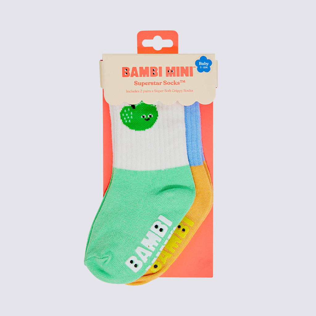 Superstar Socks Apple (Mini 1-2yrs)