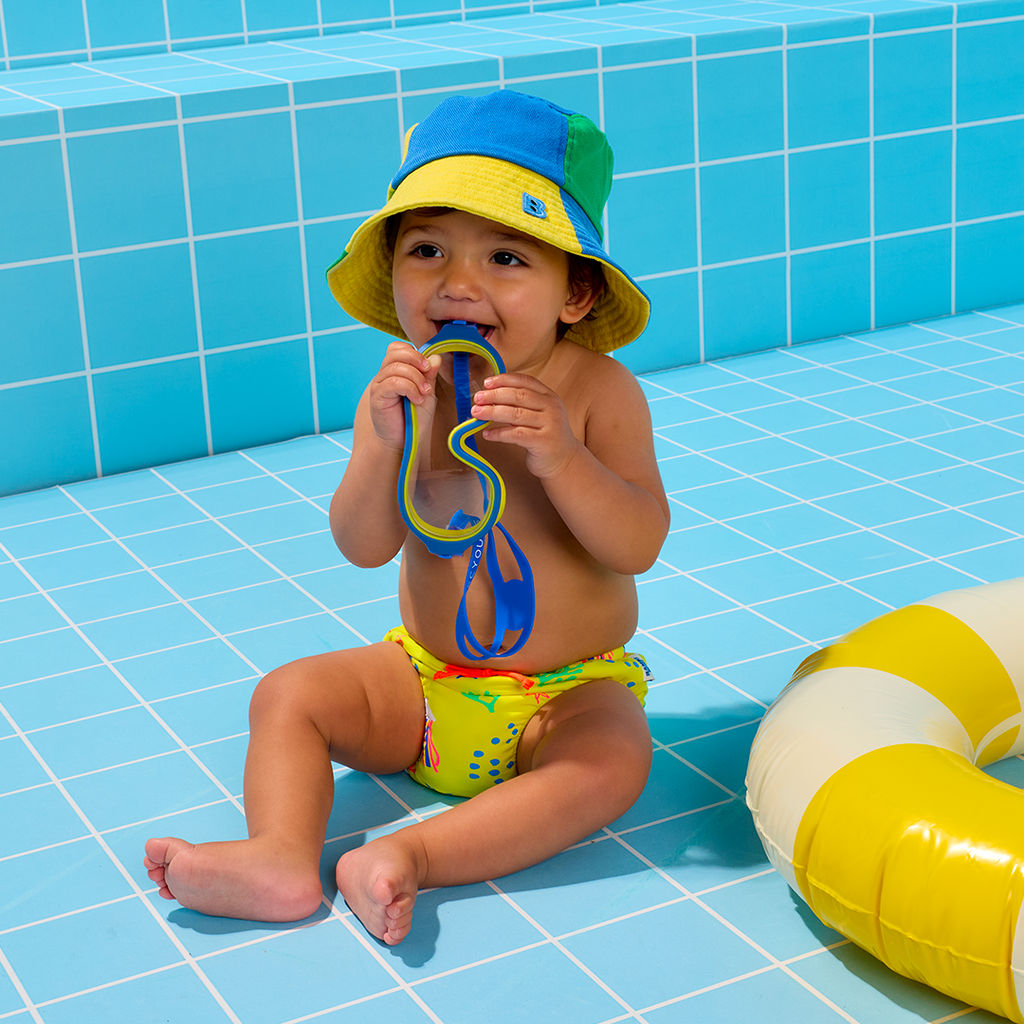 baby reusable swim nappy yellow jellyfish print
toddler swim nappy reusable eco friendly