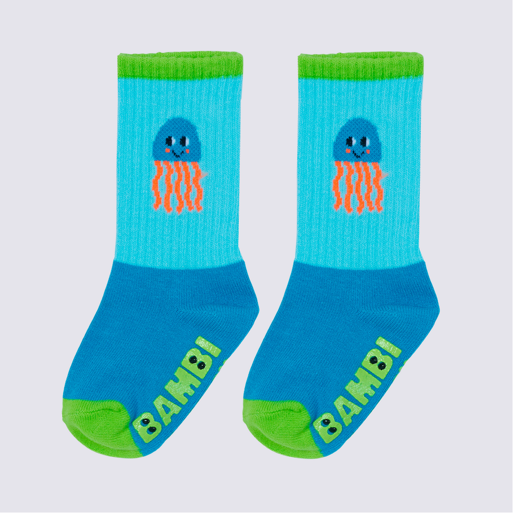 Bambi Mini Co. | Superstar Socks | Jellyboo Green Blue | Baby, Toddler and Kids